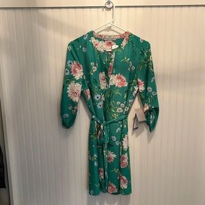 Daniel Rainn green floral dress NWT sz XS